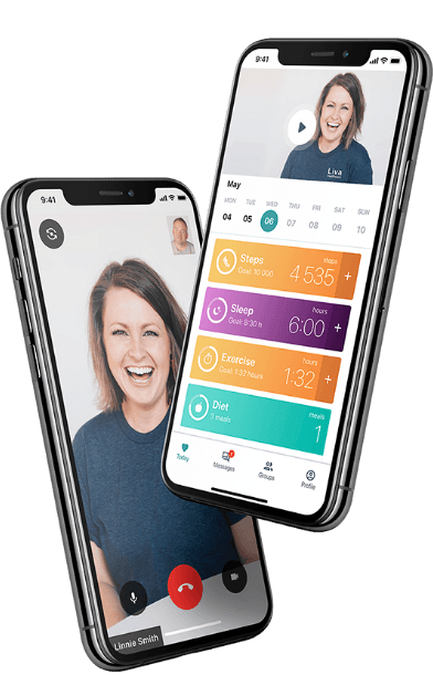Mobiler med app interface